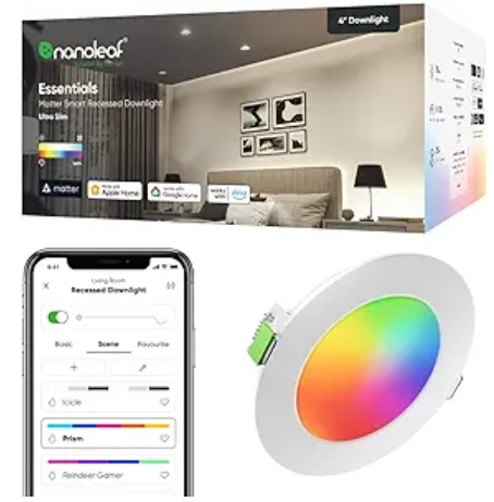 Best Circadian Rhythm Lighting Kits for Regulating Sleep Cycles Nanoleaf Smart LED Ceiling Lights (4" Downlight (1PK))