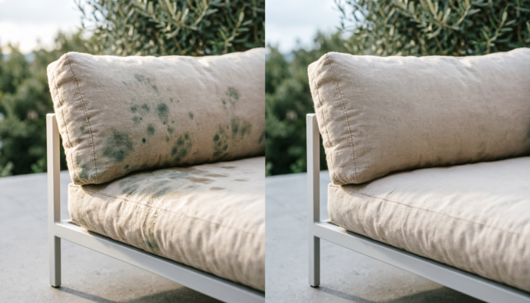 Removing Mildew from Outdoor Fabric After a Rainy Season