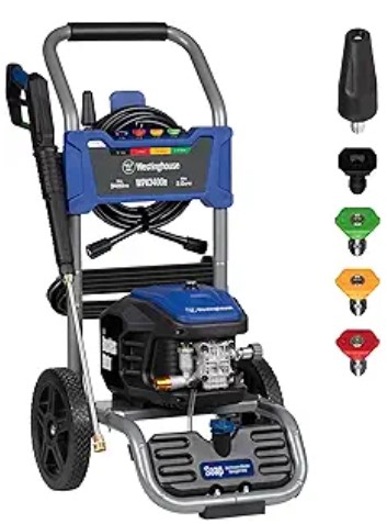 Best High-PSI Pressure Washers for Coastal Salt-Air Removal Westinghouse WPX3400e Electric Pressure Washer, 3400 Max PSI and 2.0 Max GPM, Brushless Motor, Onboard Soap Tank, Spray Gun and Wand, 5 Nozzle Set, for Cars/Fences/Driveways/Homes/Patios/Furniture