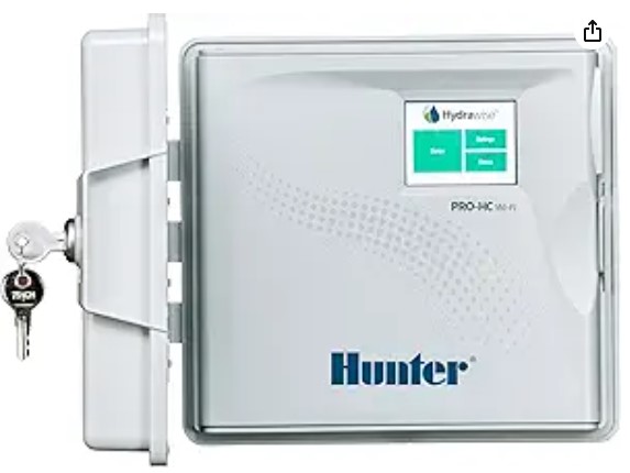 Top-Rated Smart Irrigation Controllers Hunter Hydrawise Pro-HC 24-Station WiFi Smart Sprinkler Controller, Outdoor Irrigation Timer, Weather-Based Watering System, Flow Sensor Ready