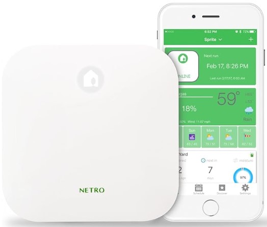 Top-Rated Smart Irrigation Controllers Netro Smart Sprinkler Controller 12 Zones Sprinkler Timer App-Based Irrigation Controller for Garden Lawn 2.4GHz WiFi Weather Service Plant Database APP Community Rain Skips Compatible with Alexa