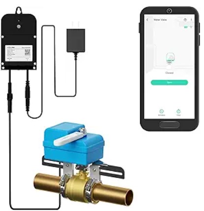 Best Main-Line Smart Water Shutoff Valves YoLink Smart Water Valve Controller, with Valve Operator, Easy No-Plumber DIY Installation, Remote Control, Compatible with Alexa/Google Assistant, IFTTT - YoLink Hub Required