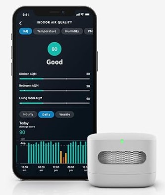 Best Smart Air Quality Monitors with VOC and Radon Detection Amazon Smart Air Quality Monitor โ Know your air, Works with Alexa