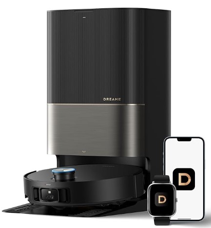 Best Auto-Emptying VacMops with Obstacle Avoidance AI DREAME X50 Ultra Robot Vacuum and Mop with Auto-Empty and Mop Self-Cleaning, 20,000Pa Suction, Obstacle Avoidance and 360ยฐ Navigation, Corner to Edge Deep Cleaning, Detangling Brush