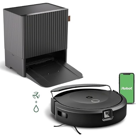 Best Auto-Emptying VacMops with Obstacle Avoidance AI iRobot Roomba j7+ (7550) Self-Emptying Robot Vacuum โ Uses PrecisionVision Navigation to Identify & Avoid Objects Like Socks, Shoes, & Pet Waste, Smart Mapping, Self-Empty for Up to 60 Days